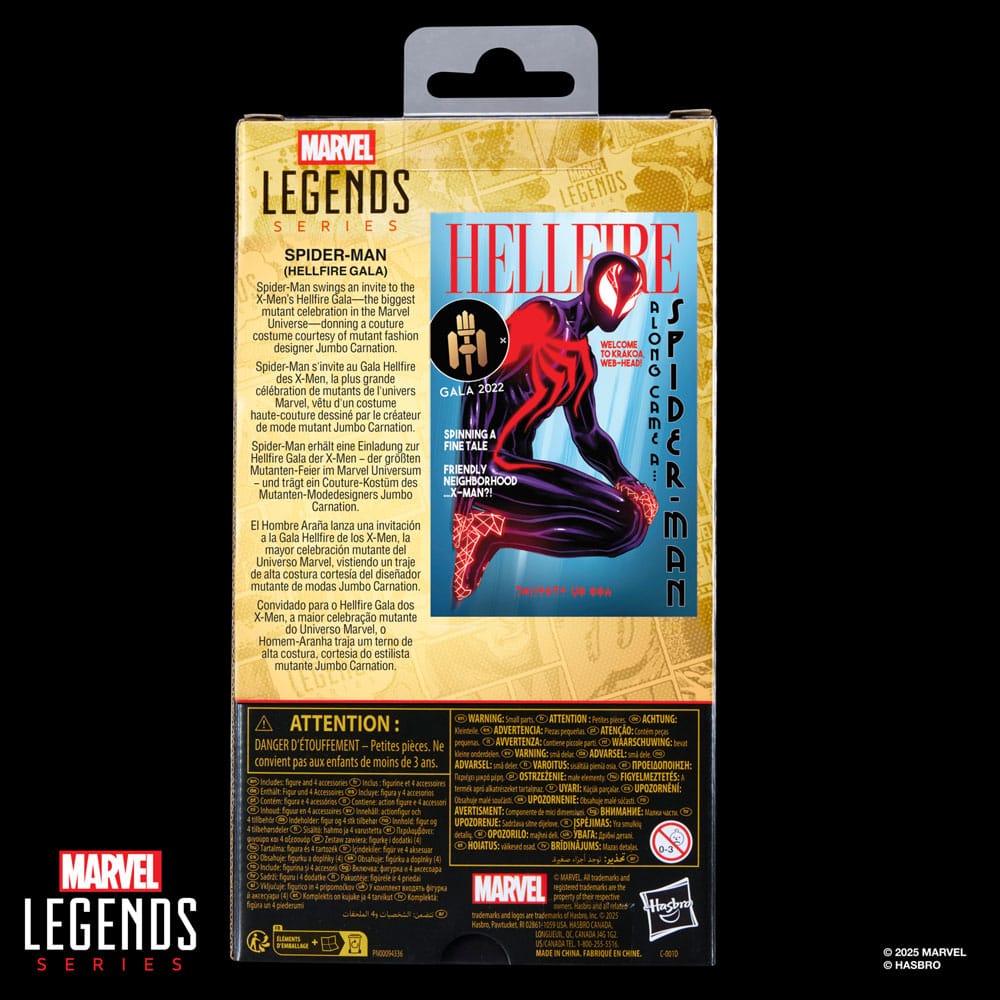 Marvel Legends Series Spider-Man Hellfire Gala 6" Action Figure