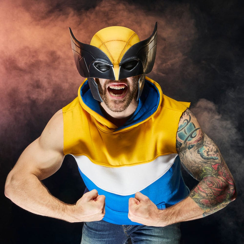Marvel Legends Series Wolverine Premium Roleplay Mask, close-up detail