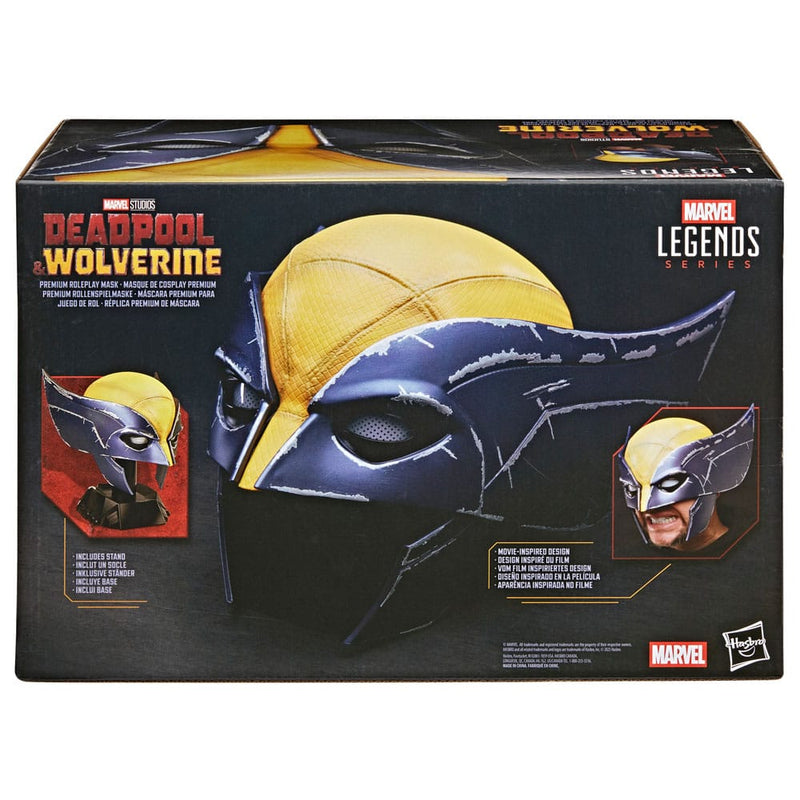 Marvel Legends Series Wolverine Premium Roleplay Mask, showing reverse