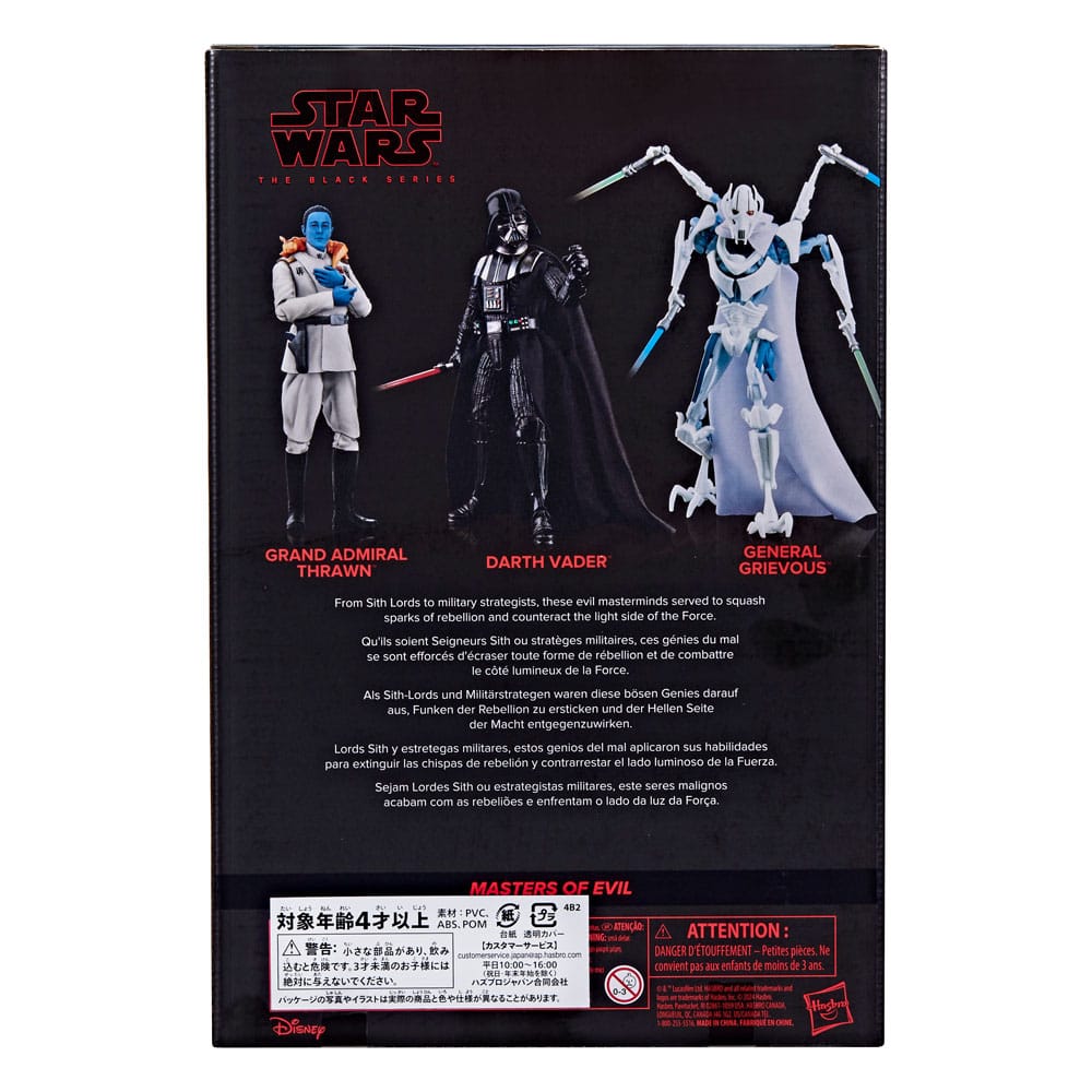 Star Wars Black Series Masters of Evil 3-Pack Action Figures