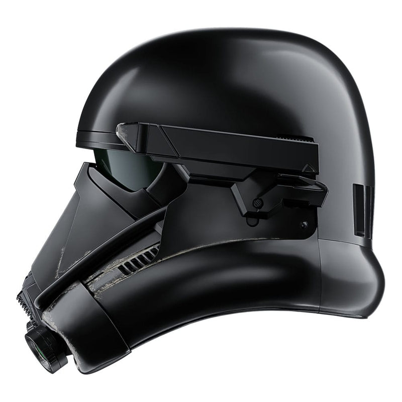 Star Wars Rogue One Imperial Death Trooper Black Series Electronic Helmet, side angle