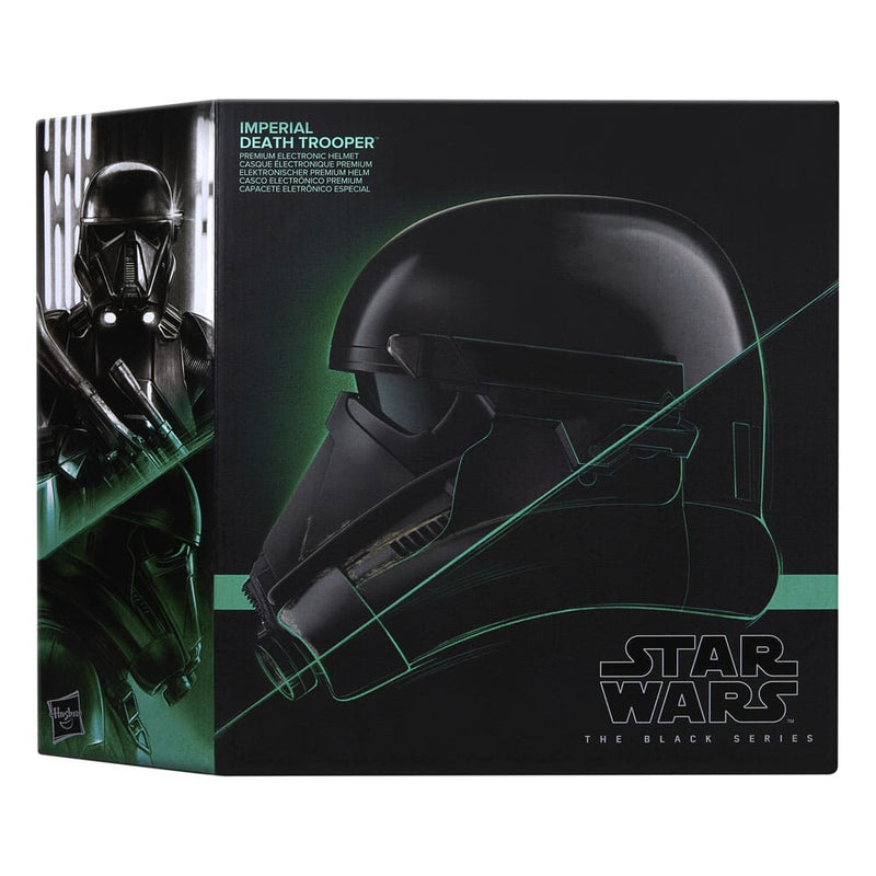 Star Wars Rogue One Imperial Death Trooper Black Series Electronic Helmet, rear view