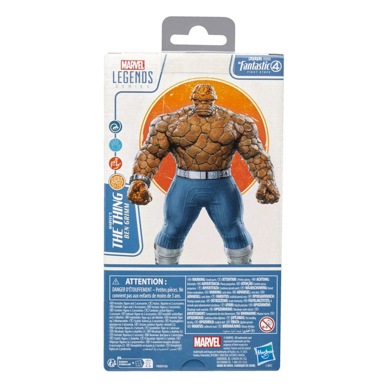 Marvel Legends The Fantastic Four First Steps Marvel's The Thing 6" Action Figure, rear view