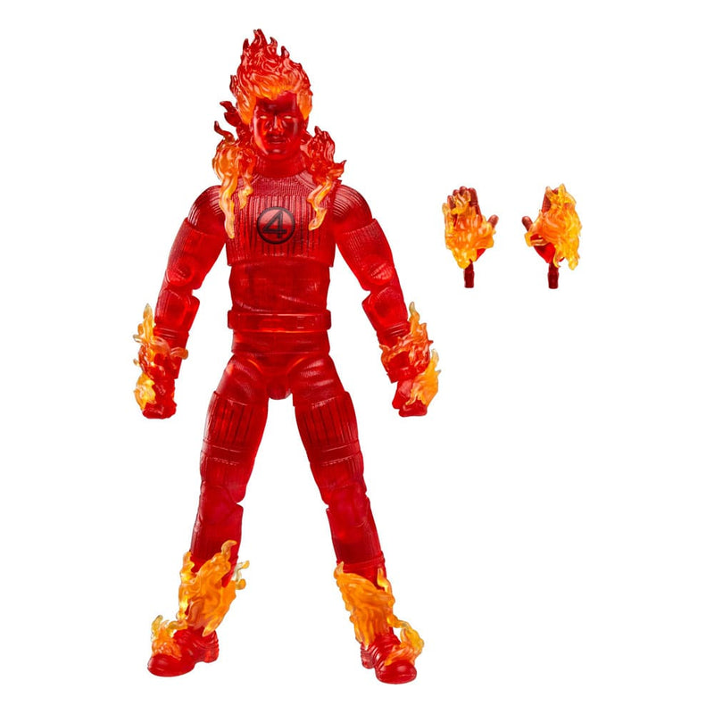 Marvel Legends The Fantastic Four First Steps Human Torch 6" Action Figure, showing reverse