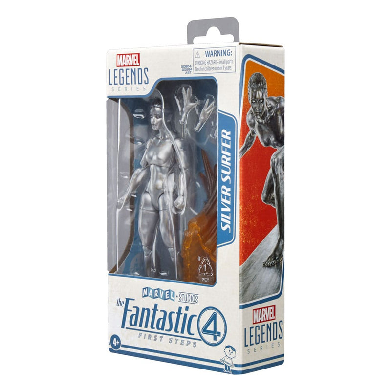 Marvel Legends The Fantastic Four First Steps Silver Surfer 6" Action Figure, close-up detail