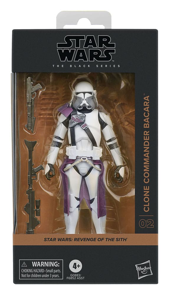 Star Wars The Black Series Clone Commander Bacara 6" Action Figure, side angle