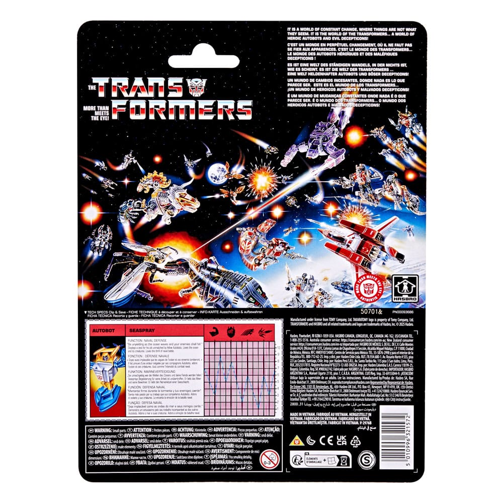 Transformers Retro G1 Autobot Seaspray Action Figure