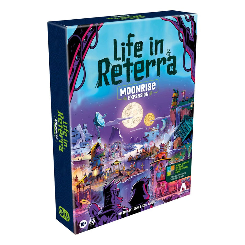 Life in Reterra Board Game Expansion TMoonrise *English Version*, rear view