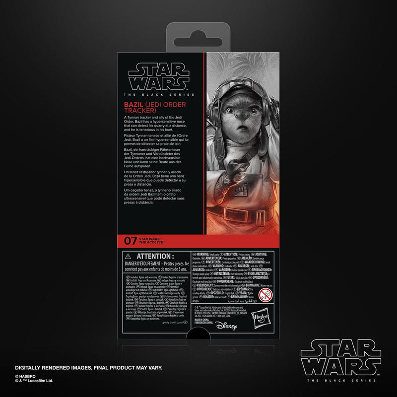 Star Wars The Black Series Bazil (Jedi Order Tracker) 6" Action Figure, side angle