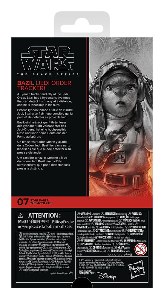 Star Wars The Black Series Bazil (Jedi Order Tracker) 6" Action Figure, close-up detail