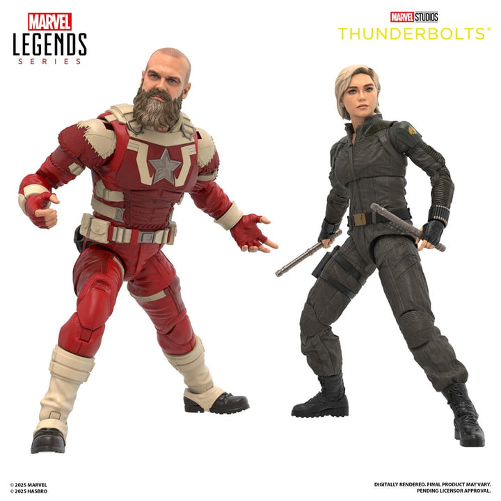 Marvel Legends Series Thunderbolts Yelena Belova and Red Guardian 6" Action Figures 2-Pack