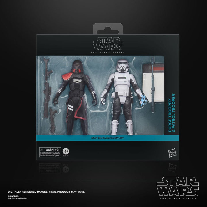 Star Wars The Black Series Jedi: Survivor Purge Trooper & Patrol Trooper 2-Pack Action Figures