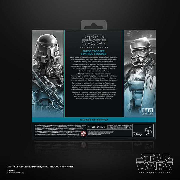Star Wars The Black Series Jedi: Survivor Purge Trooper & Patrol Trooper 2-Pack Action Figures