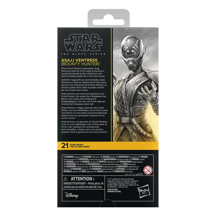 Star Wars The Black Series Asajj Ventress (Bounty Hunter) 6" Action Figure