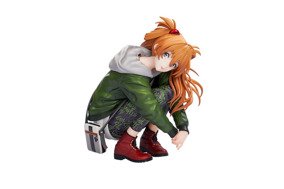 Neon Genesis Evangelion Shikinami Asuka Langley Part 3 Radio Eva PVC Statue 17 Scale 12 cm