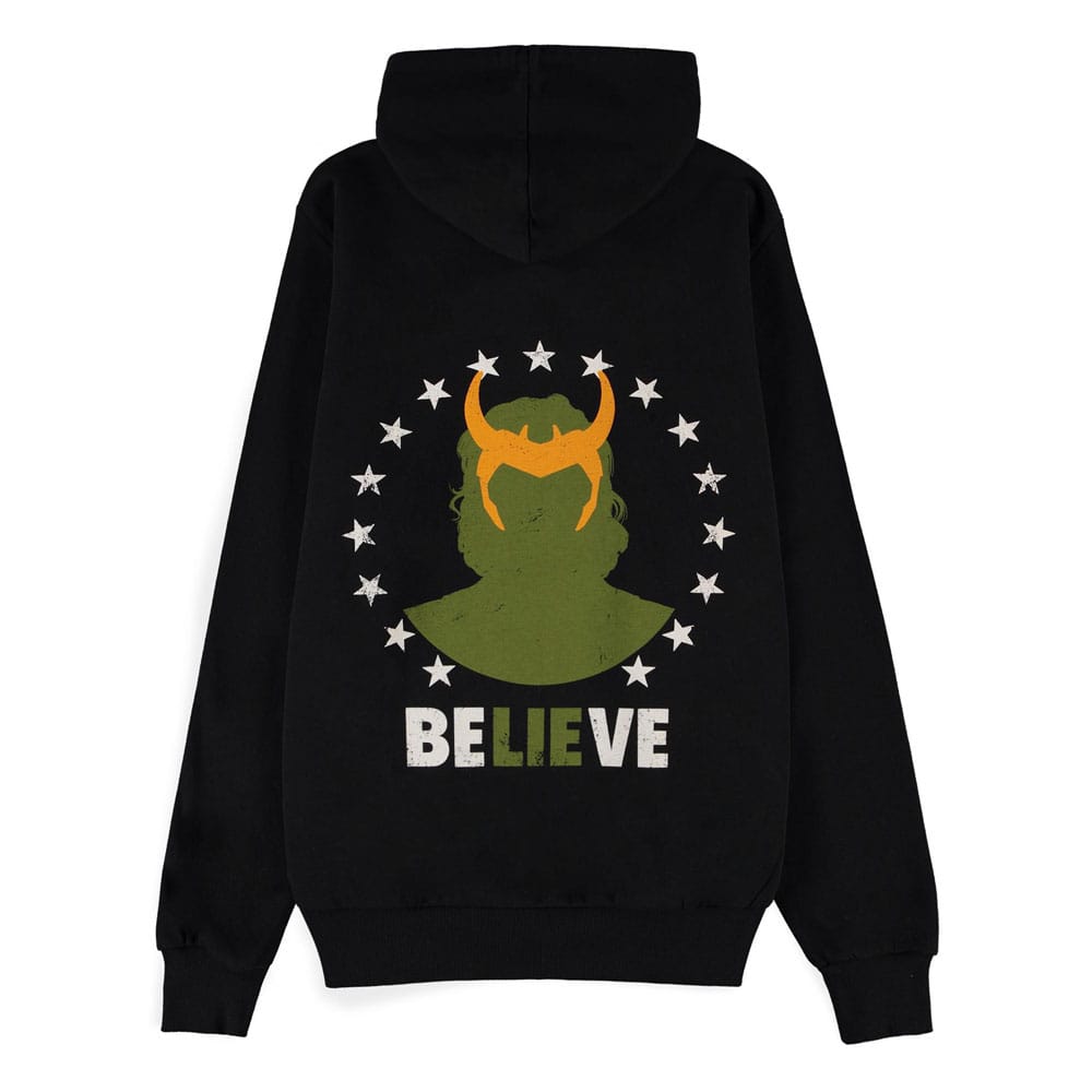 Loki Believe Zipper Hoodie Size S