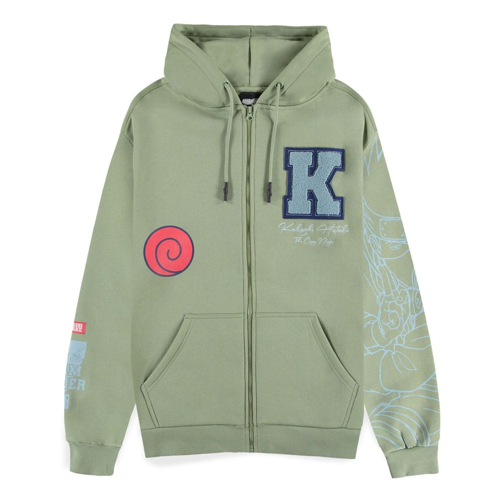 Naruto Kakashi Naruto Zipper Hoodie Size S