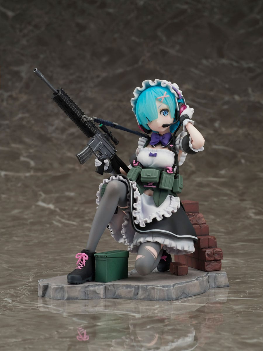 Re Zero Starting Life in Another World Rem Military Version PVC Statue 1 7 Scale 16 cm