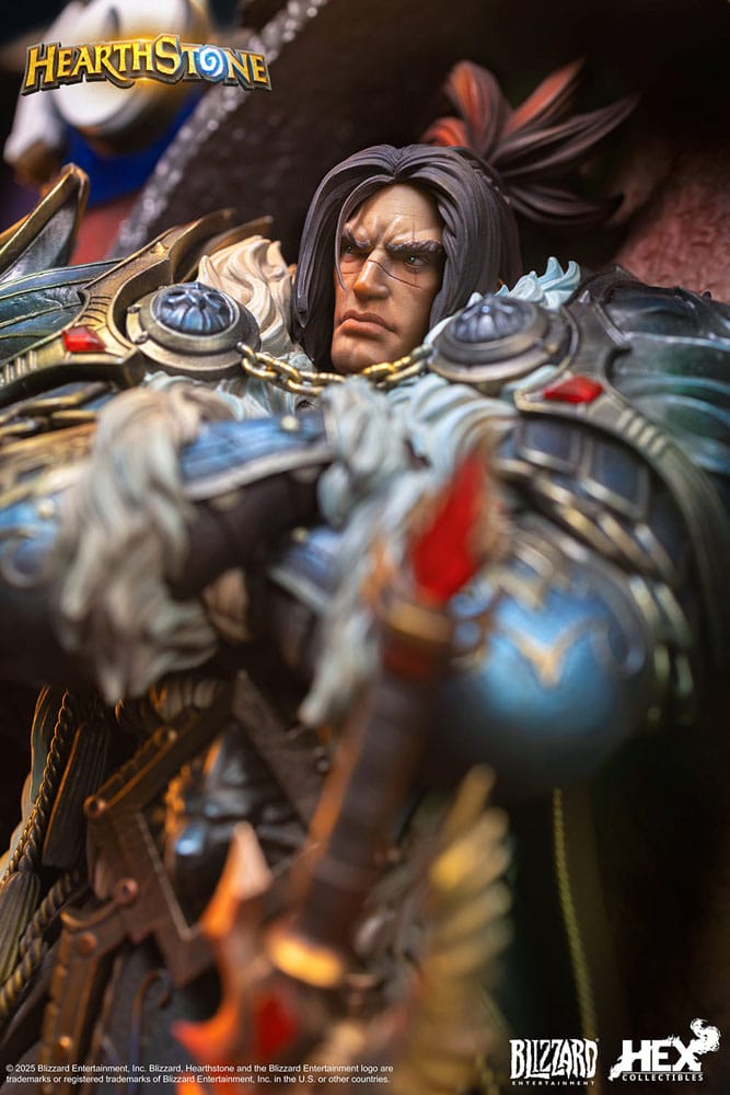 HEX Collectibles Varian Wrynn World of Warcraft Hearthstone 3D Art Frame Statue 31 cm
