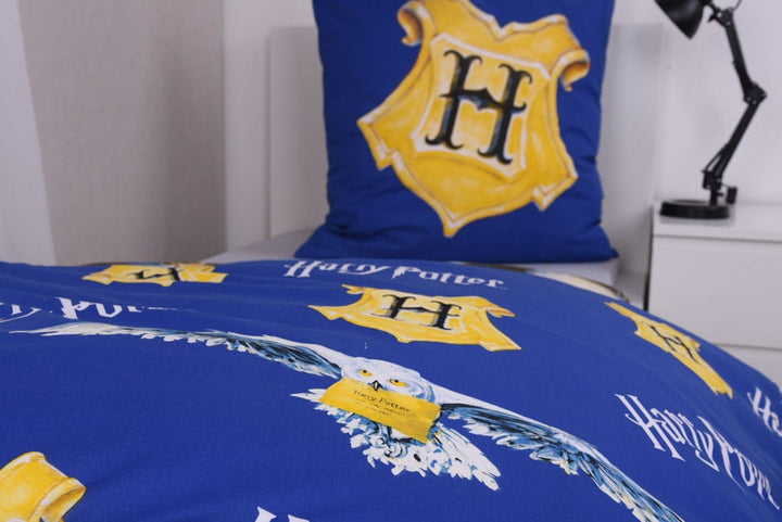 Harry Potter Blue Duvet Set 135 x 200 cm with Pillowcase 80 x 80 cm