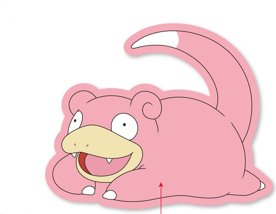 Pokemon Slowpoke Plush Pillow 35 cm
