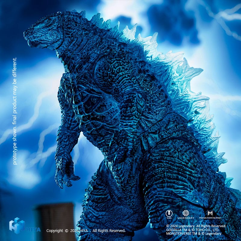 Godzilla x Kong The New Empire Godzilla (Energized) PX Previews Exclusive Action Figure, close-up detail