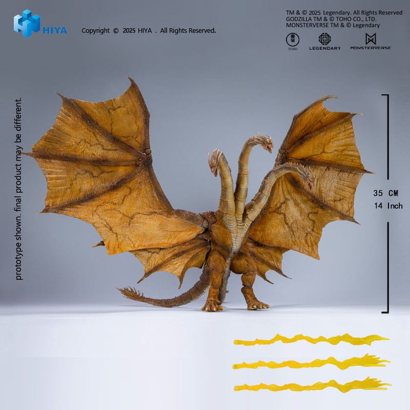 Godzilla King Ghidorah King of the Monsters 2019 Exquisite Basic Action Figure 25CM