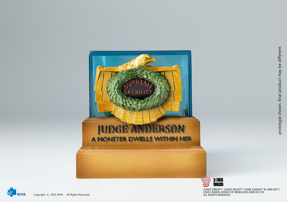 2000 AD Exquisite Mini Action Figure 1/18 Scale Judge Dredd Judge Anderson Hall of Heroes