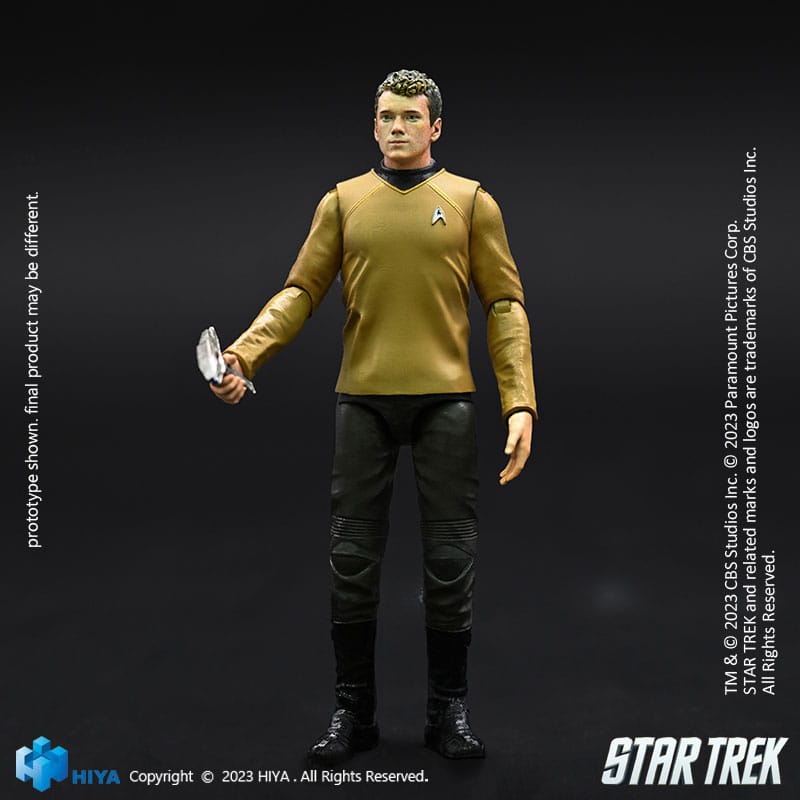 Hiya Toys Chekov Star Trek 2009 Exquisite Mini Action Figure 1/18 Scale 10cm