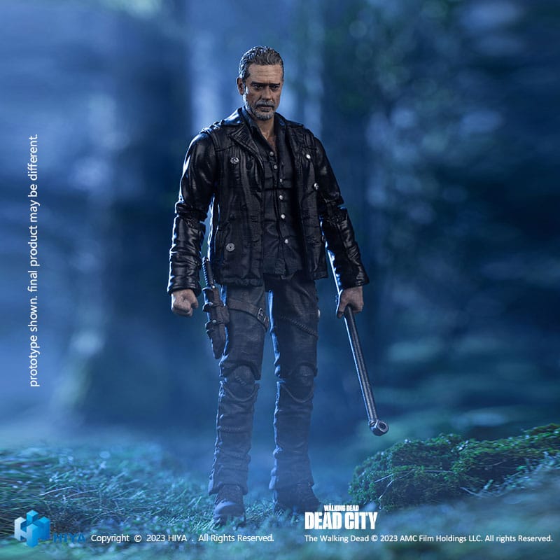 Hiya Toys Negan The Walking Dead Dead City Exquisite Mini Action Figure 1/18 Scale 11cm