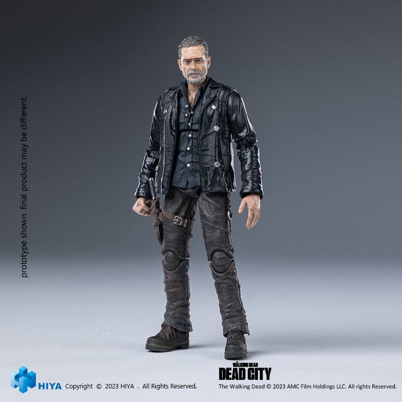 The Walking Dead Dead City Negan 1/18 Scale Action Figure, close-up detail