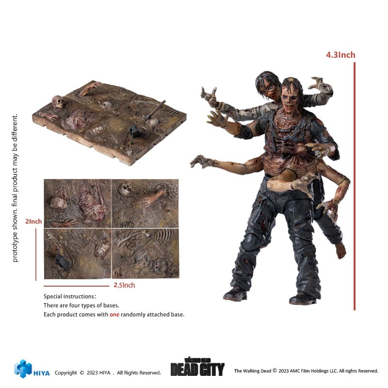 The Walking Dead Dead City Walker King /18 Scale Action Figure, close-up detail