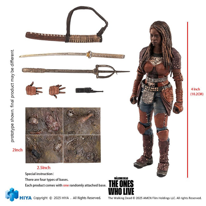 The Walking Dead Michonne The Walking Dead TV Show Exquisite Mini Action Figure 18 Scale