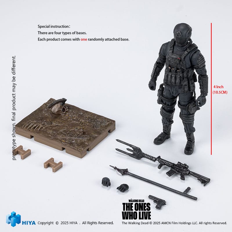 The Walking Dead The Ones Who Lived Exquisite CRM Soldier 1/18 Scale Mini Action Figure