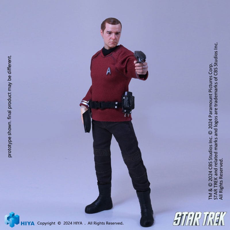 Hiya Toys Scotty Star Trek 2009 Exquisite Super Series Action Figure 1/12 Scale 16cm