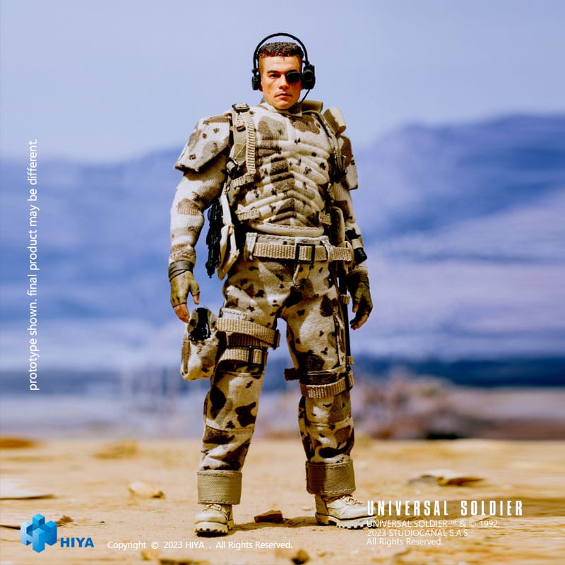 Hiya Toys Luc Deveraux Universal Soldier Exquisite Super Series Action Figure 1/12 Scale 16cm