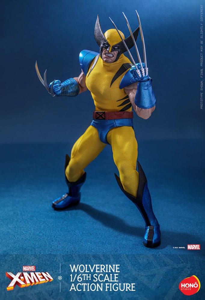 Hot Toys Hono Studio Marvel X-Men Wolverine 1/6th Scale Action Figure, side angle