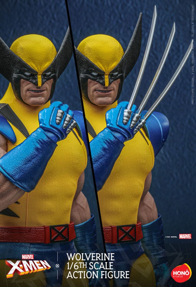 Hot Toys Hono Studio Marvel X-Men Wolverine 1/6th Scale Action Figure, close-up detail