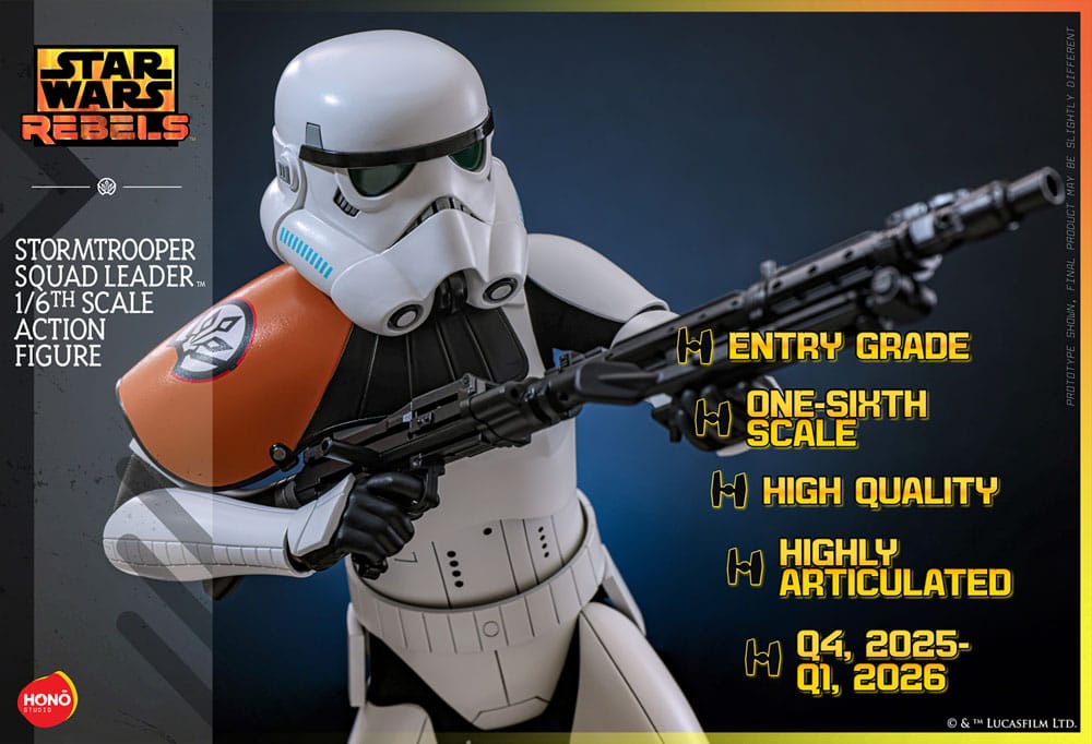 Hono Studio Star Wars Rebels Stormtrooper Squad Leader 1/6th Scale Figure