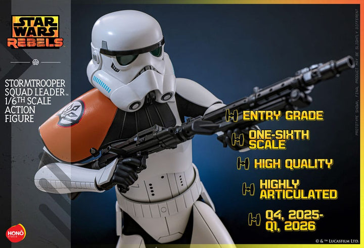 Hono Studio Star Wars Rebels Stormtrooper Squad Leader 1/6th Scale Figure