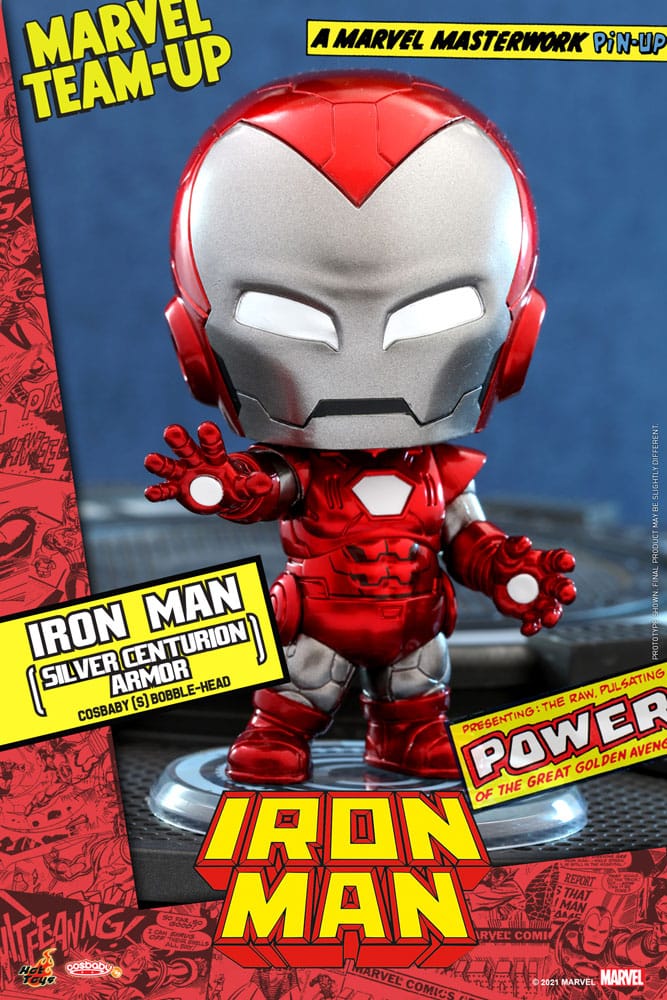 Marvel Comics Cosbaby Mini Figure Iron Man (Silver Centurion Armor)