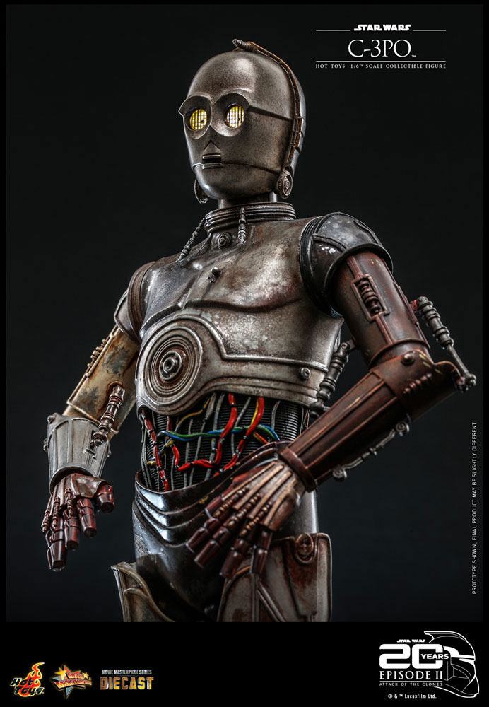 Hot Toys Star Wars Attack Of The Clones 20th Anniversary 1/6 Scale C-3PO Figure
