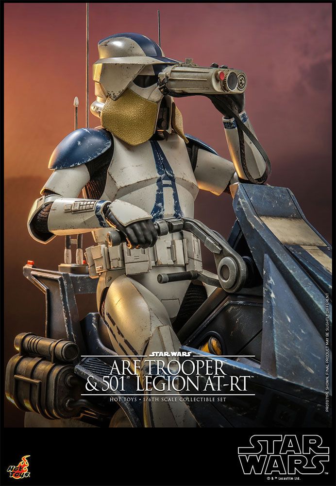 Star Wars ARF Trooper and 501st Legion AT RT The Clone Wars Action Figure 1 6 Scale
