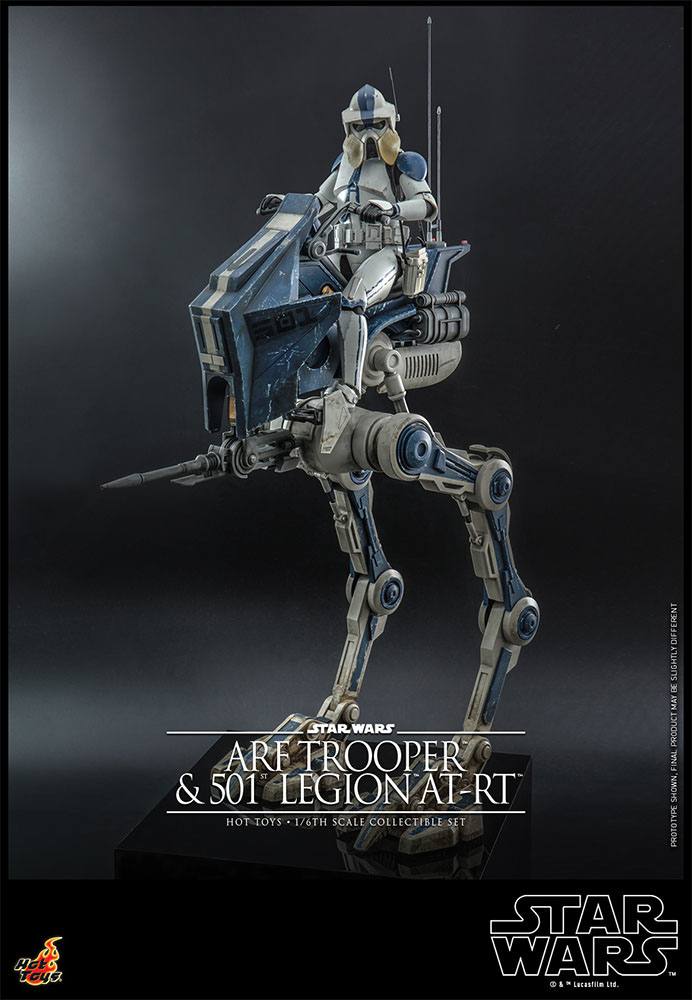 Star Wars ARF Trooper and 501st Legion AT RT The Clone Wars Action Figure 1 6 Scale