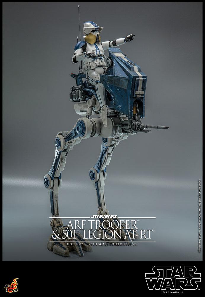 Star Wars ARF Trooper and 501st Legion AT RT The Clone Wars Action Figure 1 6 Scale