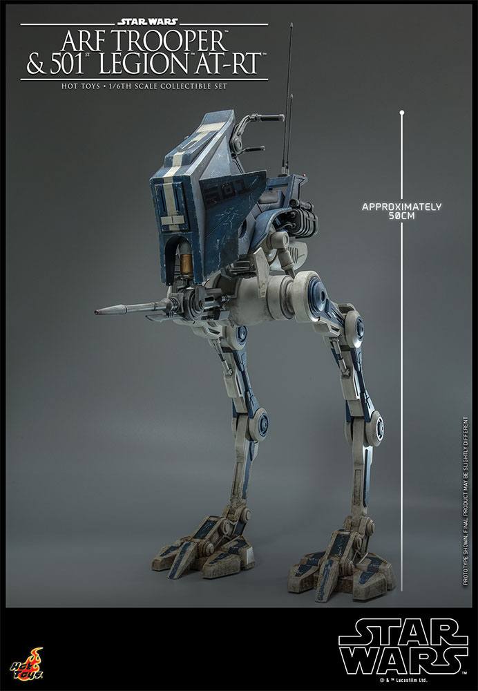 Star Wars ARF Trooper and 501st Legion AT RT The Clone Wars Action Figure 1 6 Scale