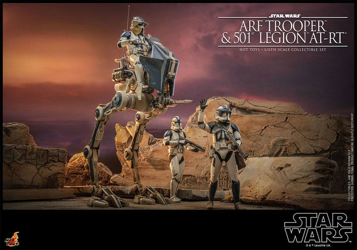 Star Wars ARF Trooper and 501st Legion AT RT The Clone Wars Action Figure 1 6 Scale