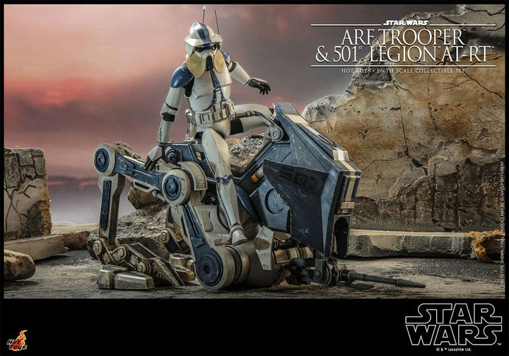 Star Wars ARF Trooper and 501st Legion AT RT The Clone Wars Action Figure 1 6 Scale