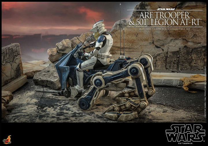 Star Wars ARF Trooper and 501st Legion AT RT The Clone Wars Action Figure 1 6 Scale