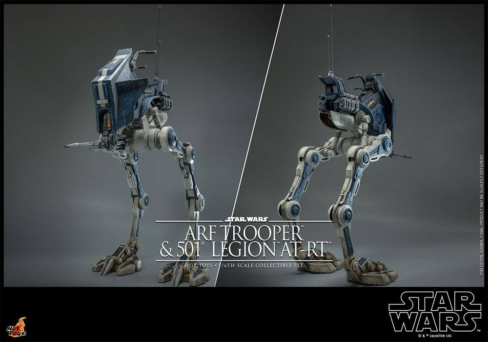 Star Wars ARF Trooper and 501st Legion AT RT The Clone Wars Action Figure 1 6 Scale